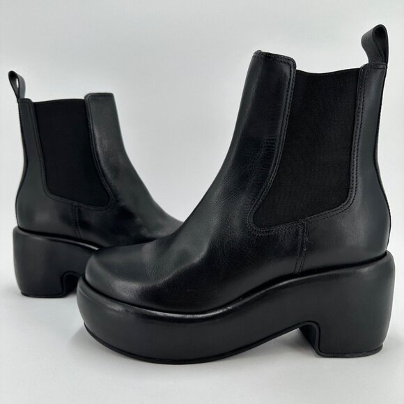 Everlane The Puffa Boot in Black size 7 Chelsea Ankle 3.25" Chunky Platform NIB - Picture 2 of 6